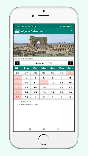 Algérie Calendrier 2022 Screenshot 2