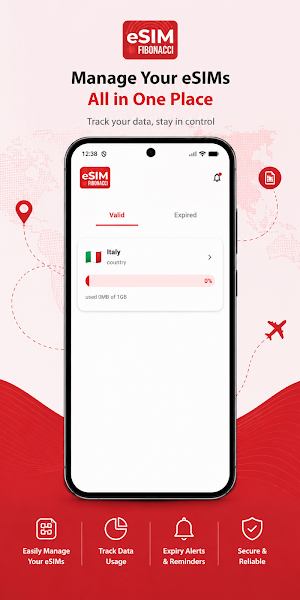 Fibonacci eSIM: Travel Data Screenshot 3