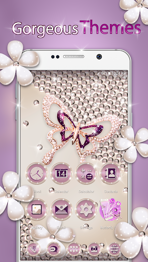 Butterfly Diamond Theme Screenshot 0