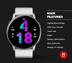 Purple Blue Watch Face Screenshot 1