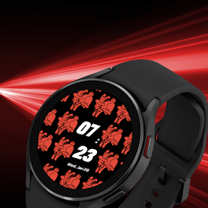 Red Bunnies Watch Face Screenshot 3