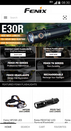 Fenix Store - LED Flashlights Screenshot 0