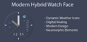 Modern Hybrid Watch Face Screenshot 0