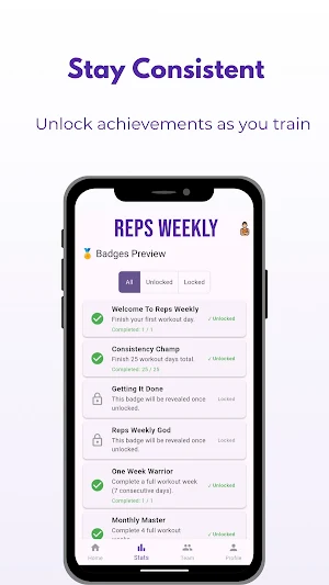 Reps Weekly Screenshot 2