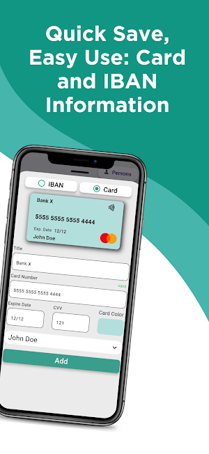 IBAN & Card Screenshot 1