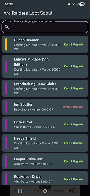 Arc Raiders Loot Scout Screenshot 0