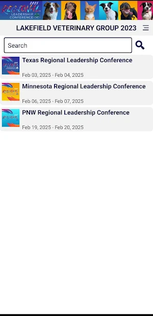 Lakefield Vet Conference Screenshot 1
