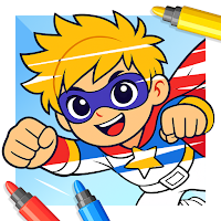 Superhero Kids Coloring Games