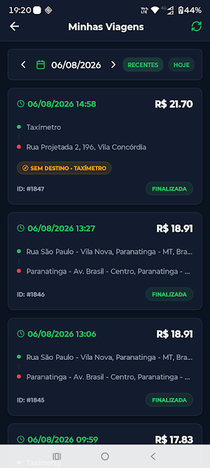 UbeZap Motorista Screenshot 1
