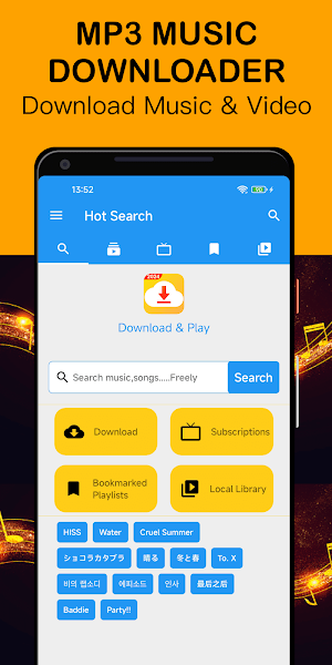 Mp3 Music Downloader Play Song Screenshot 0