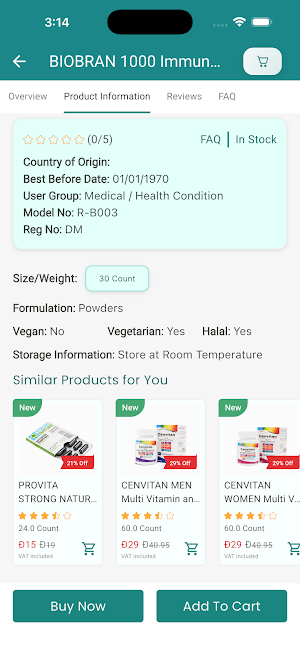 Vitamins.ae H&B Marketplace Screenshot 3
