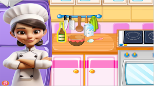 game girls cooking cake Screenshot 1