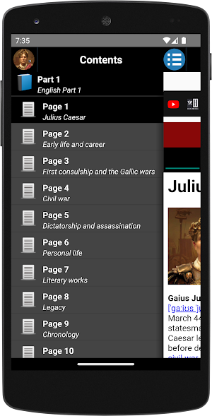 Julius Caesar - Biography Screenshot 0