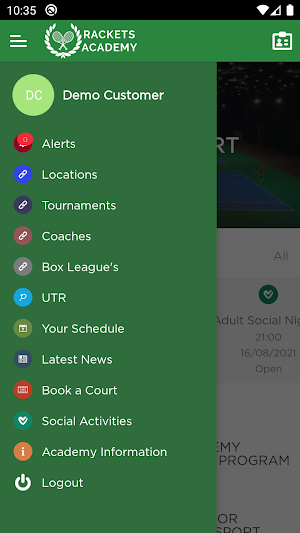 Rackets Academy Screenshot 1