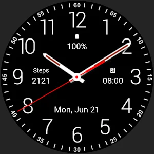 Black Max Analogue Watch Face Screenshot 3