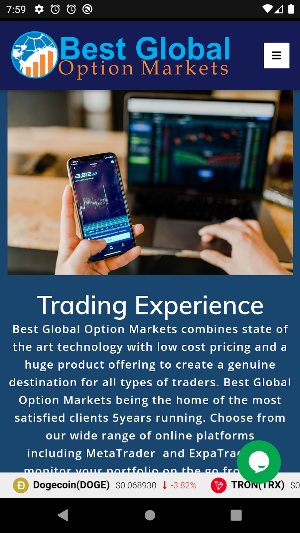 Best Global Option Markets Screenshot 2