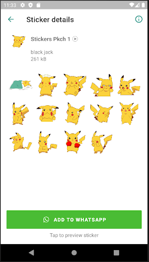 Stickers de Pika Pika Screenshot 1
