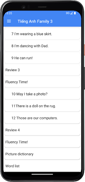 Tiếng Anh family Lớp3 Screenshot 2