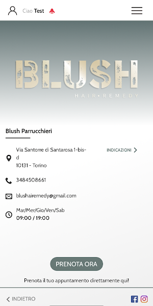 Blush Parrucchieri Screenshot 3