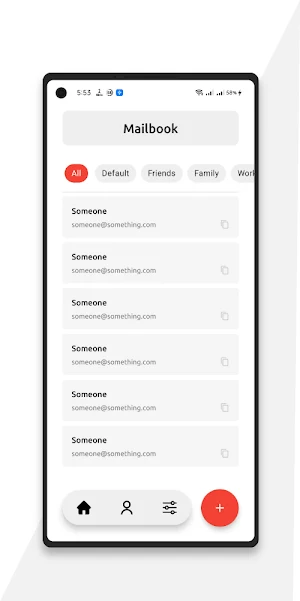 Mailbook Screenshot 2
