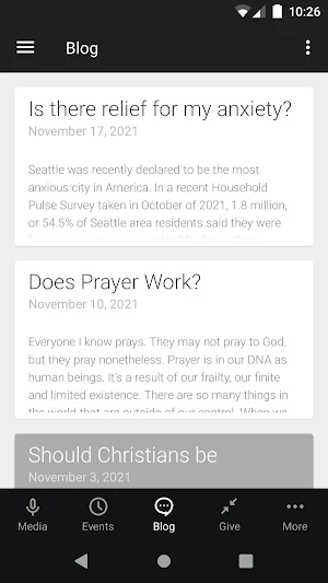 Mobile app for Westside Church Screenshot 2