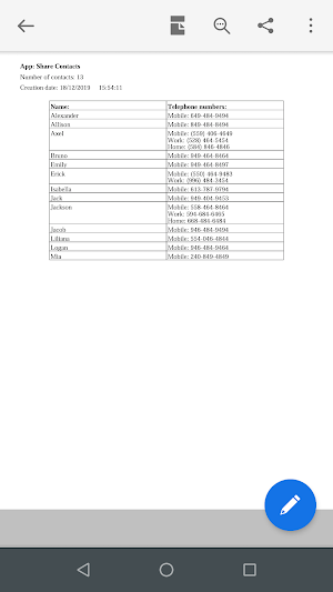 Share Contacts Screenshot 3