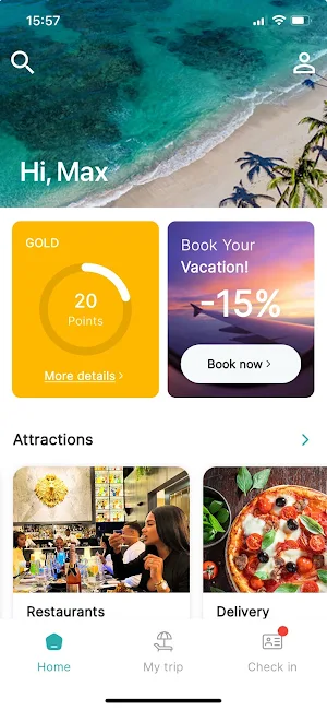 Playa Palmera APP Screenshot 0