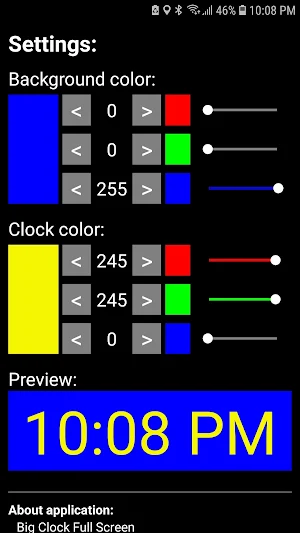 Big Clock Full Screen Screenshot 3
