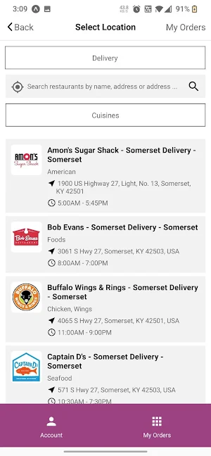 Somerset Delivery Screenshot 1
