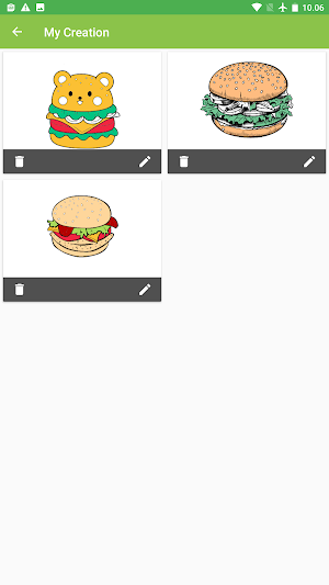 Colorful Burger Delight Screenshot 1