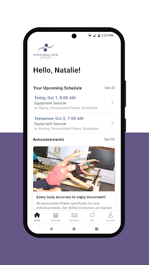 Personalized Pilates Studio Screenshot 0
