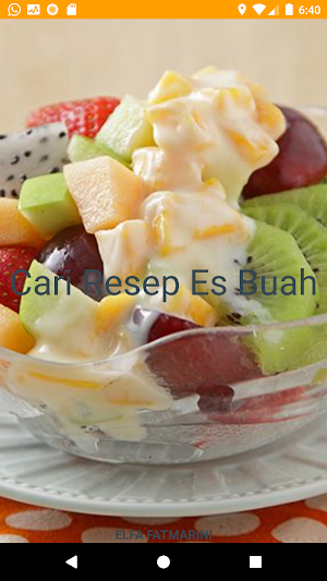 Cari Resep Es Buah Screenshot 0