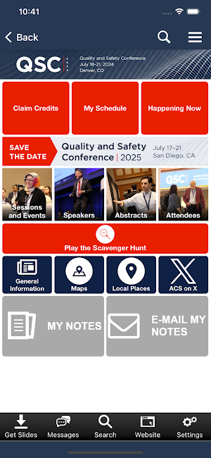 ACS QS Conference Screenshot 1