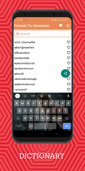 Finnish To Ukrainian Dictionary Offline Screenshot 1