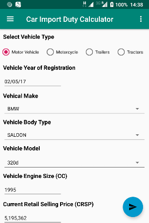 Kenya Car Import Duty Calculator Screenshot 3