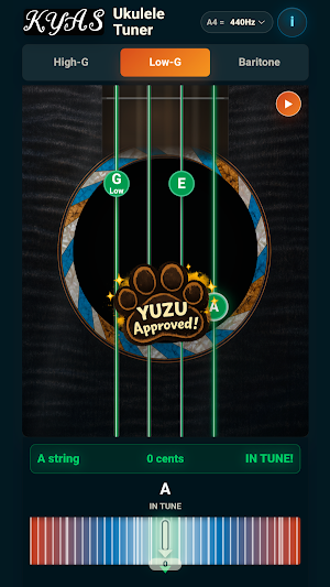 KYAS Ukulele Tuner Screenshot 3