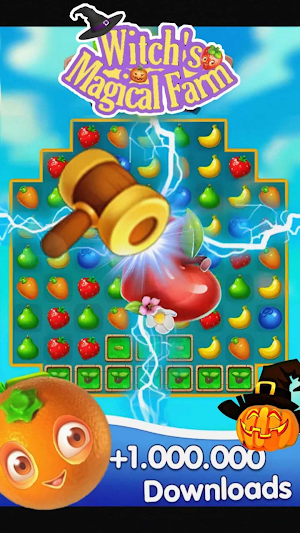 Witch's Magical Farm: Match 3 Screenshot 2