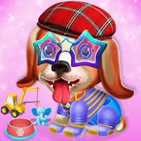 Cute puppy daycare salon game