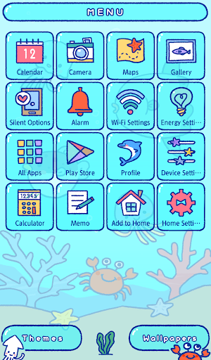 Cute Wallpaper Ocean Friends Theme Screenshot 1