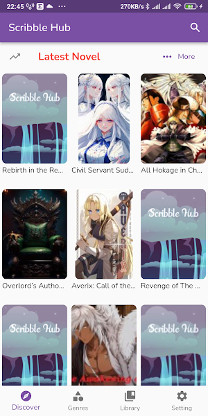 ScribbleHub All Original Novel Screenshot 1