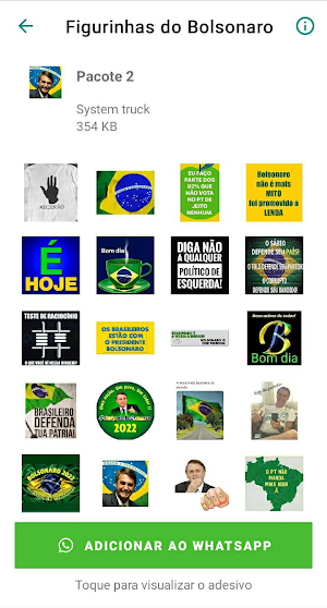 Figurinhas do Bolsonaro Screenshot 1