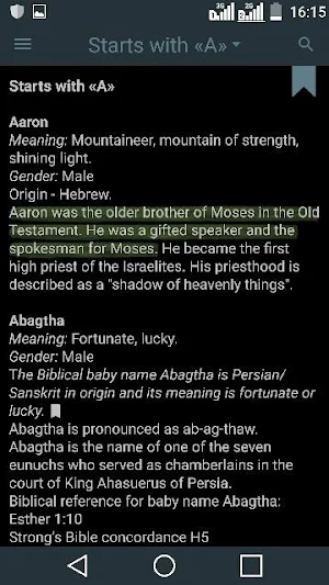 Biblical Names with Meaning Screenshot 3
