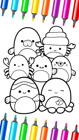 Squishmallow Coloring Game Screenshot 2