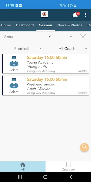 Rose Sports Academy Screenshot 2