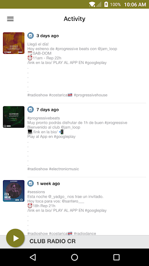 CLUB RADIO CR Screenshot 1