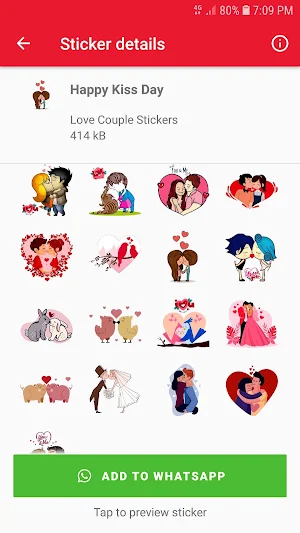 WASticker: Love Couple Sticker Screenshot 1