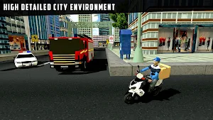 City Courier Delivery Rider Screenshot 1