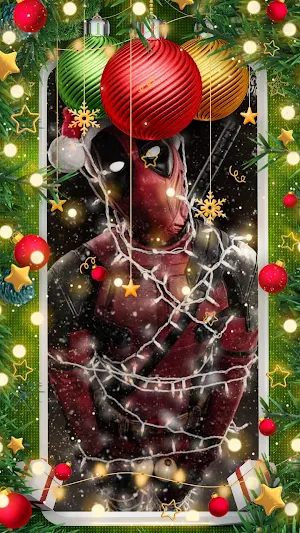 Xmas Superheroes Wallpaper HD Screenshot 1