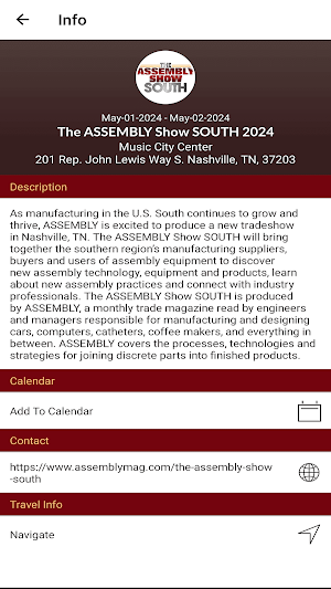 ASSEMBLY Events Screenshot 1