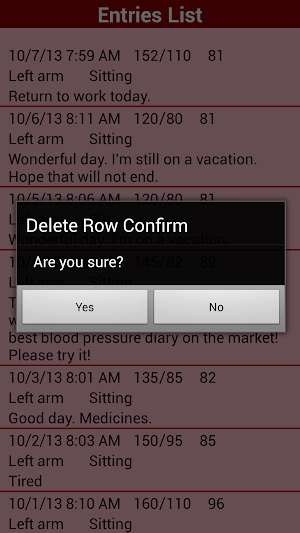 Blood pressure Screenshot 2